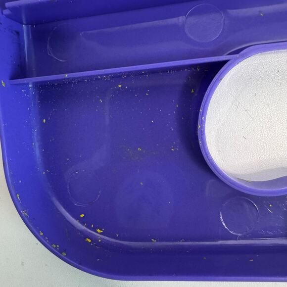 Lisa Frank Vintage Plastic Clipboard with Paper Holder Rainbow Kitten Purple - Picture 6 of 11